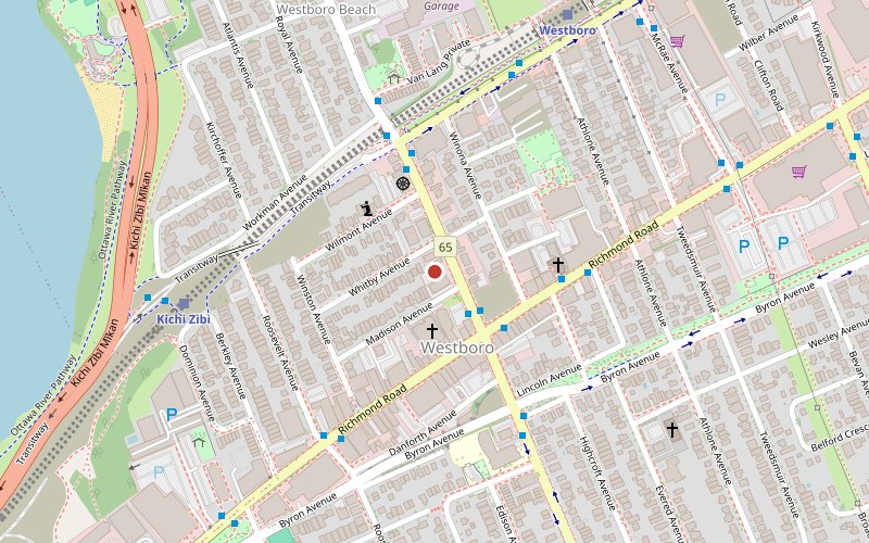 Map — Ottawa office, 370 Churchill Ave N